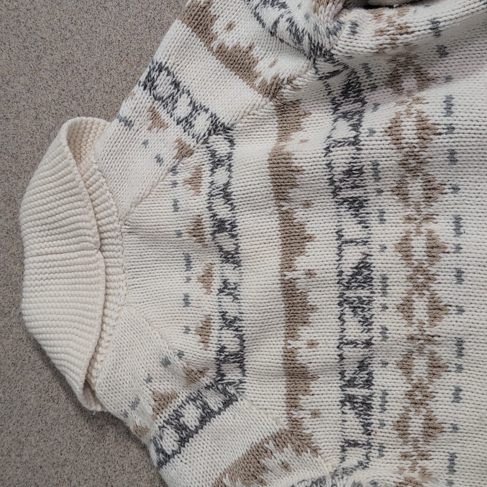 Eddie Bauer Wool Blend Sweater, Full Zip Cardigan, Aztec, Women's Small - Picture 10 of 15